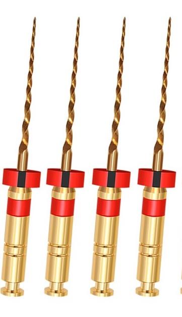 KIDDO Gold, 16мм, размер 04-25, стерильные машинные файлы, 4 шт., EuroFile