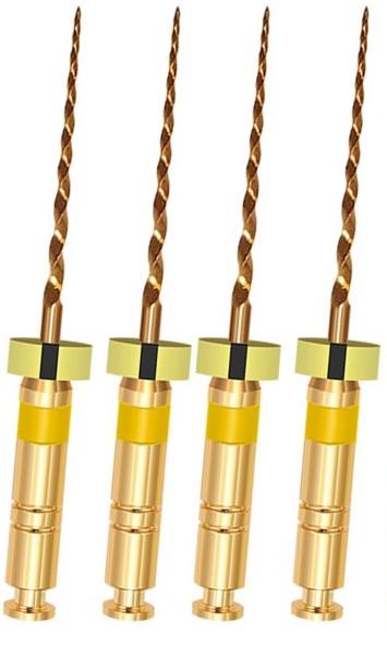 KIDDO Gold, 16мм, размер 04-20, стерильные машинные файлы, 4 шт., EuroFile