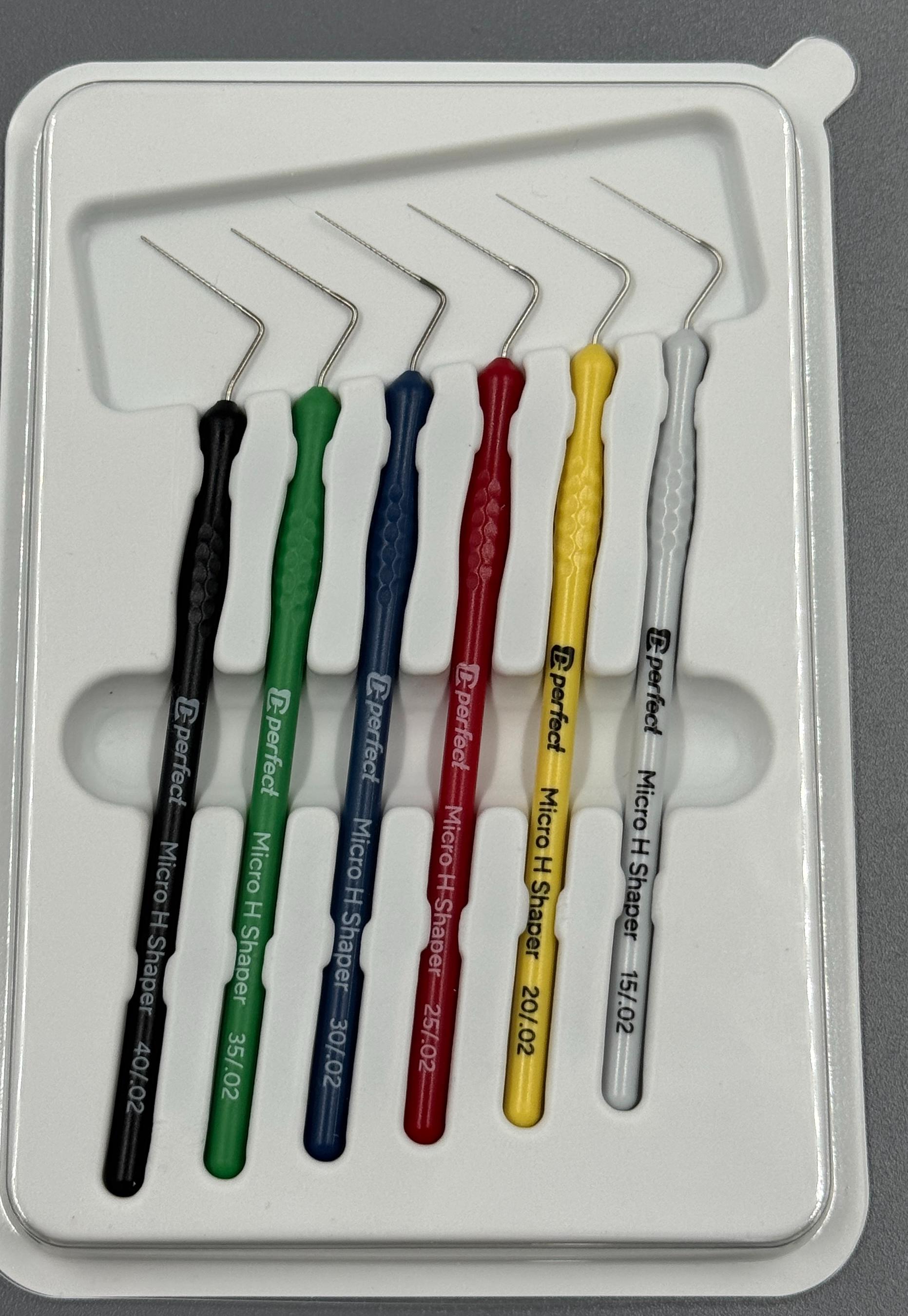 Micro Н Shaper 15-40/.02 набор - ручной инструмент для работы под увеличением, 6 шт. EuroFile