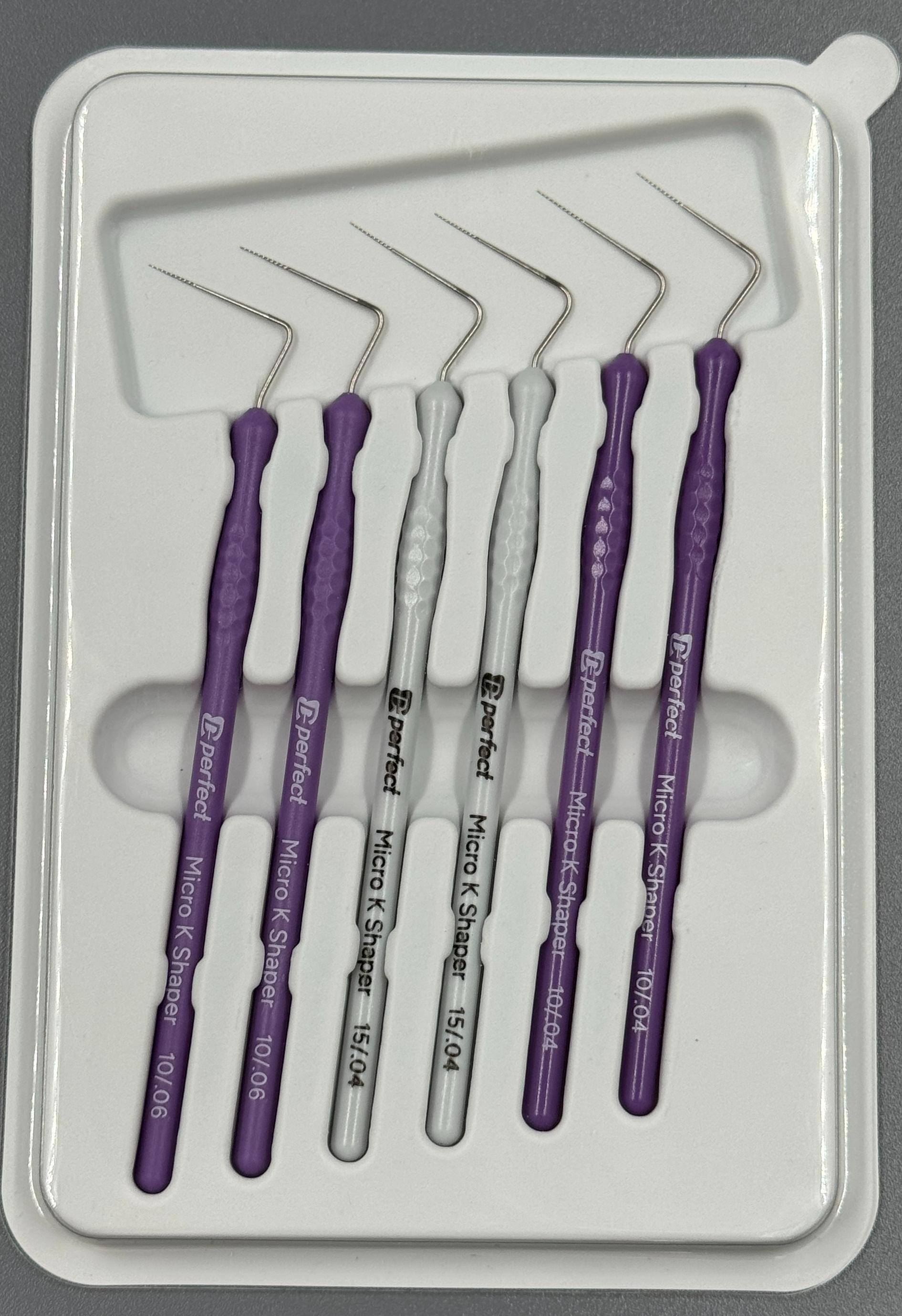 *Micro K Shaper 10-15/.04, 10/.06 - ручной инструмент для работы под увеличением, 6 шт. EuroFile