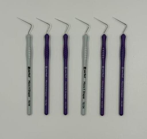 Micro K+H Shaper 10-15/.04, 10/.06 ассорти набор - руч.инстр-т д/работы под увелич., 6 шт. EuroFile