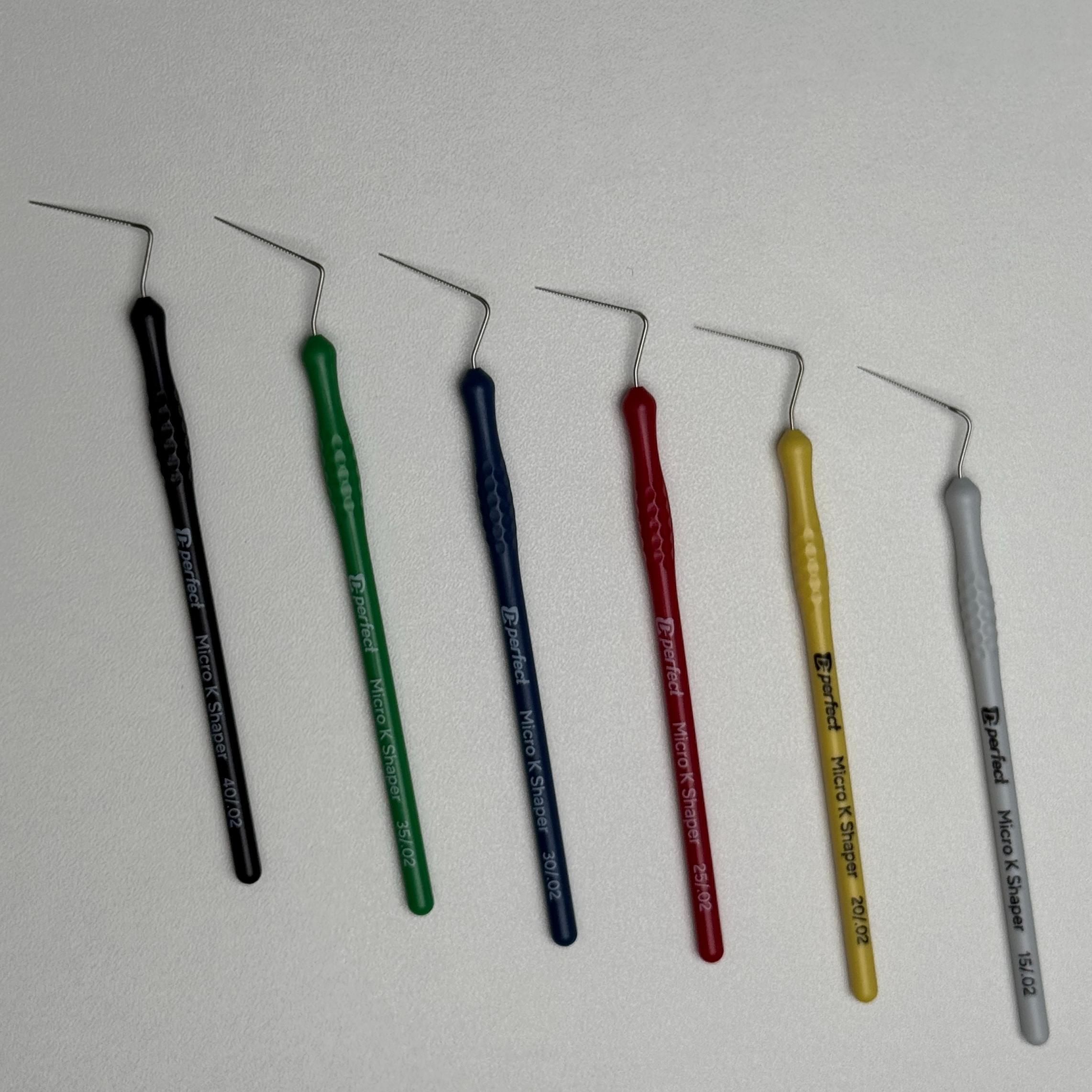 Micro K Shaper 15-40/.02 набор - ручной инструмент для работы под увеличением, 6 шт. EuroFile