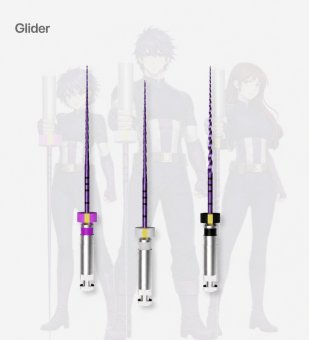 T-Flex, 25мм, в наборе Gliders: 05/10, 05/13, 03/15, стерильные машинные файлы, 3 шт.